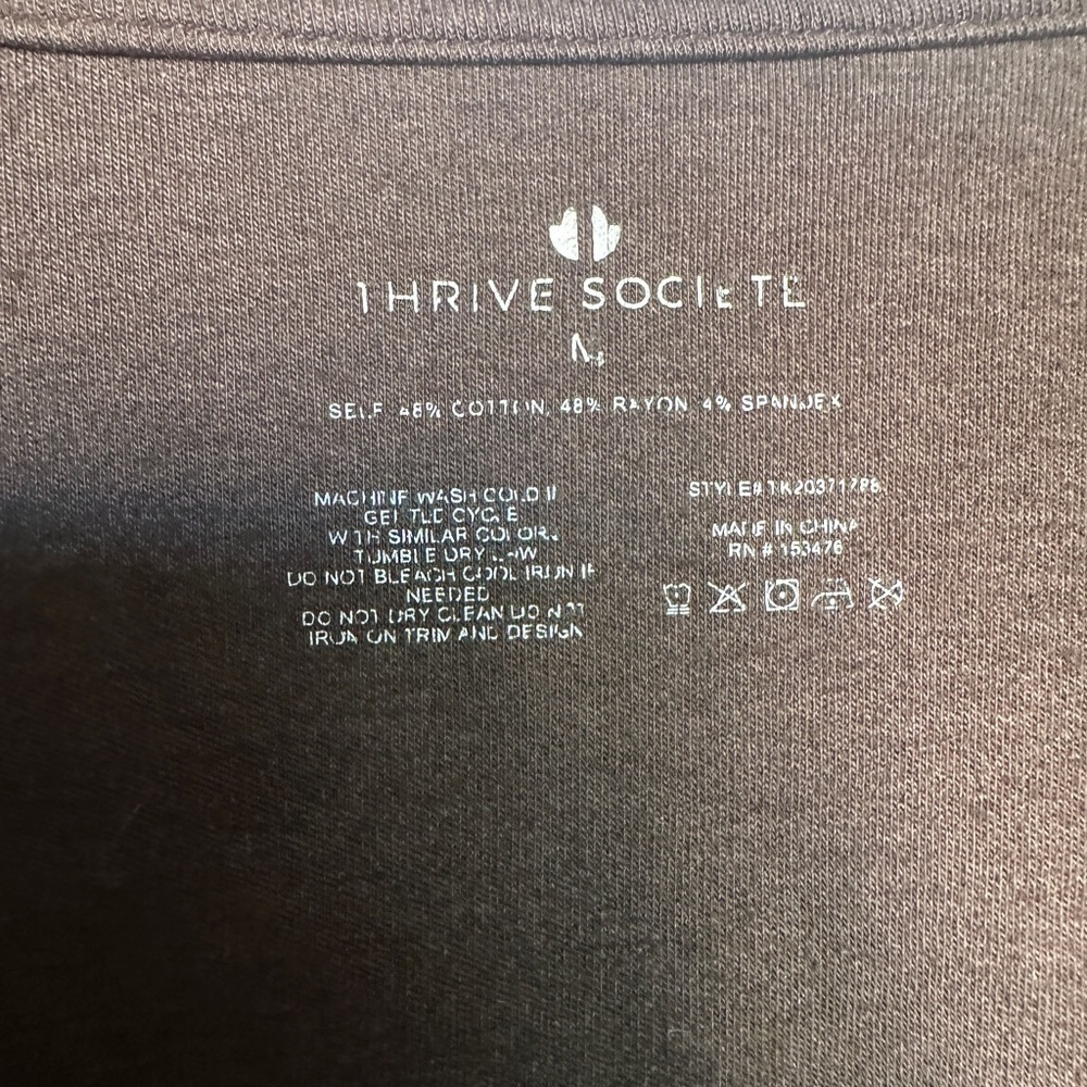 Workout Athkesure Brown Long Sleeve Top size M - Picture 4 of 4